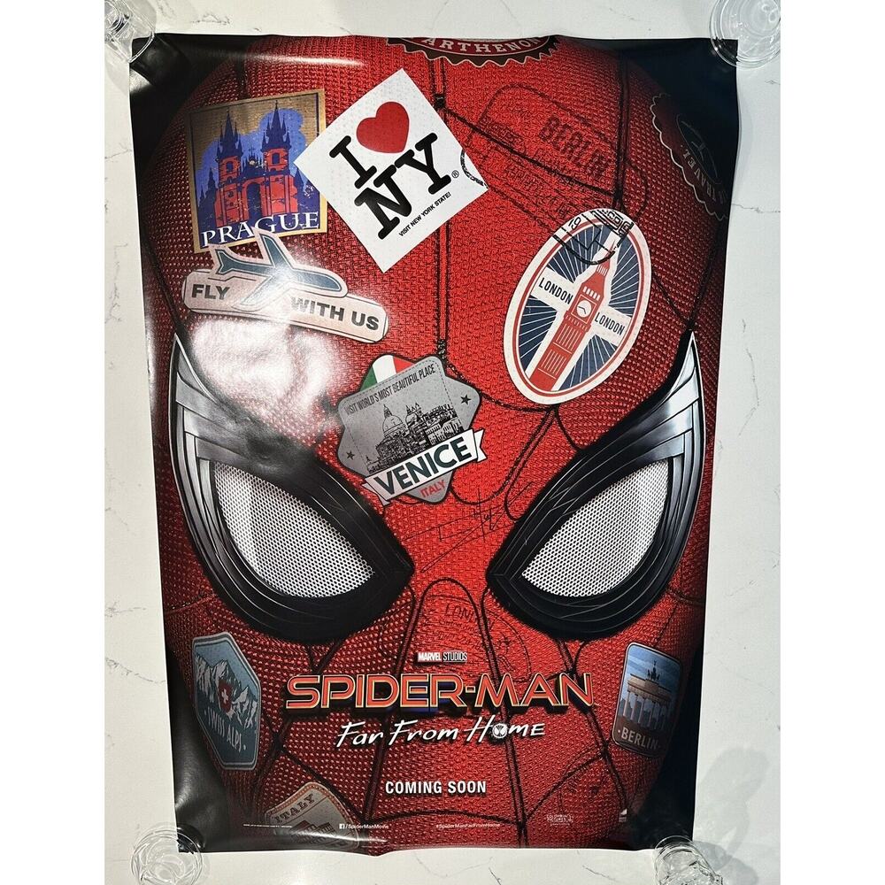 Tom Holland Signed Autograph COA 27x40 Spider-Man Far From Home Sticker Poster 1